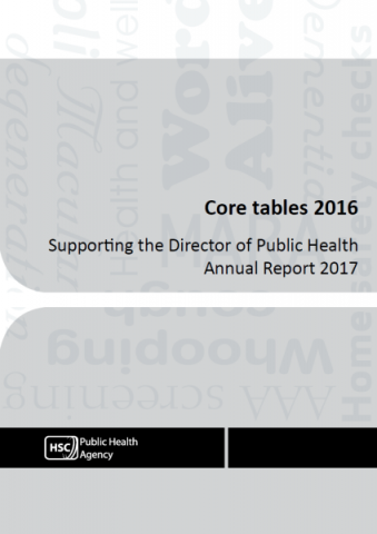 Core Tables 2016 - Supporting the Director of Public Health Annual Report 2017