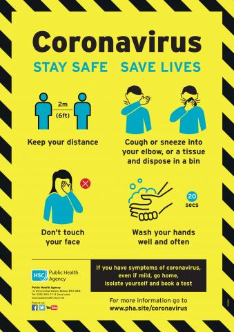Coronavirus poster for ports and airports