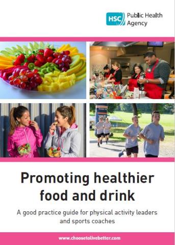 Image of promoting healthier food and drink booklet cover