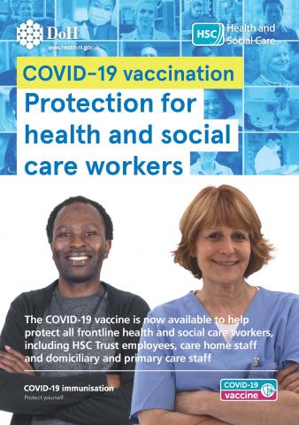 COVID-19 vaccination - health and social care workers leaflet image