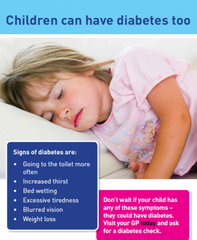 diagnosing diabetes in children)