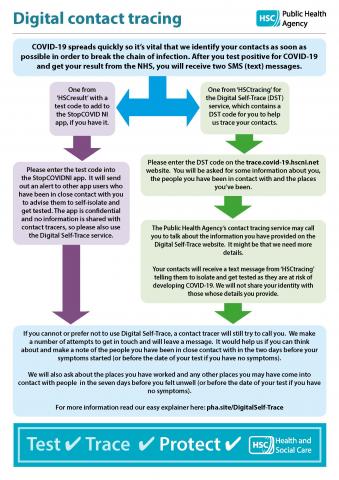 Image of contact tracing flowchart