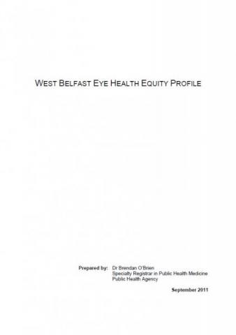 West Belfast Eye Health Equity Profile