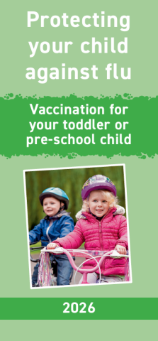 Flu leaflet for pre-school children leaflet 