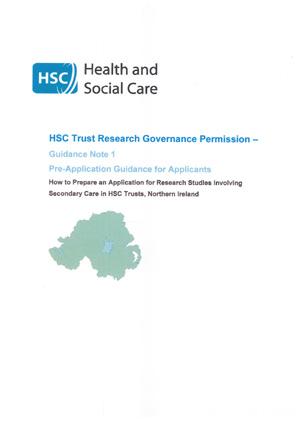 Research Governance Guidance Note 1