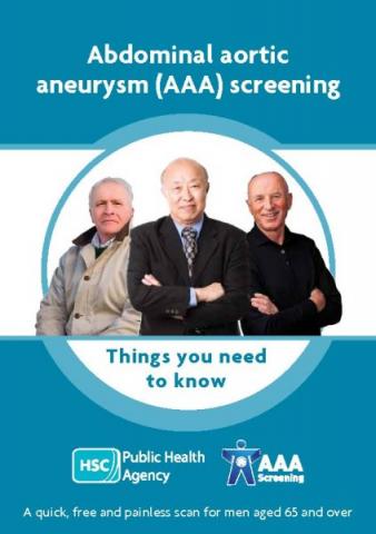 Abdominal Aortic Aneurysm (AAA) Screening Programme - image of invite leaflet