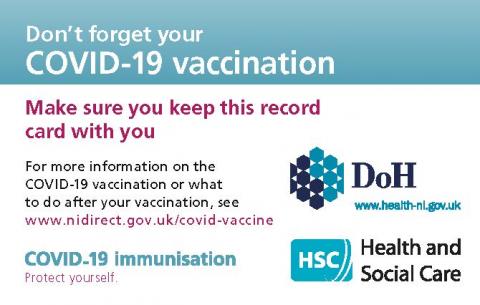 Vaccine record card image