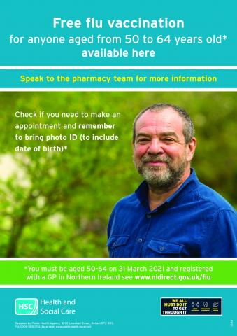 Flu vaccine poster image