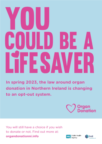 Organ donation poster