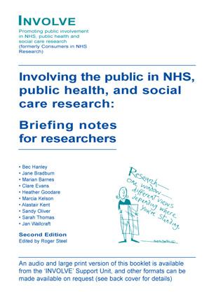 Personal and Public Involvement Briefing Note Personal and Public Involvement Briefing Note