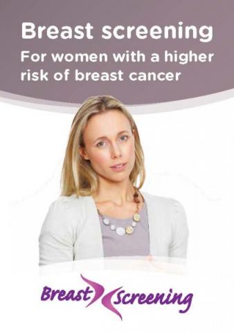 Breast screening: For women with a higher risk of breast cancer