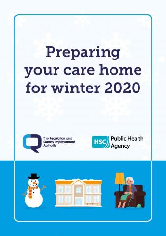 Cover of leaflet Preparing your care home for winter 2020