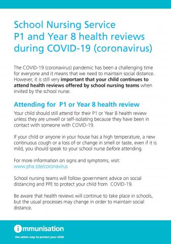 school nursing flyer image