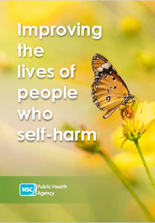 Cover of the leaflet Improving the lives of people who self-harm