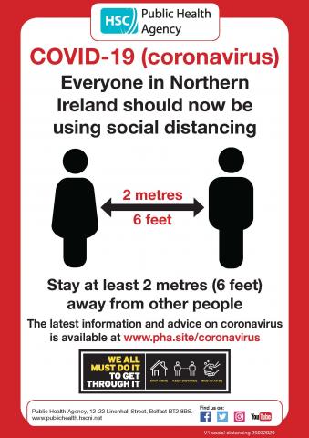 Social distancing poster