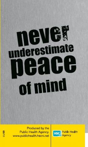Never underestimate peace of mind (syphilis)