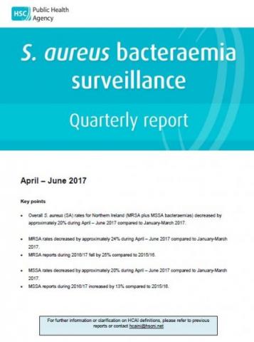 S.aureus surveillance report quarter April-June 2017