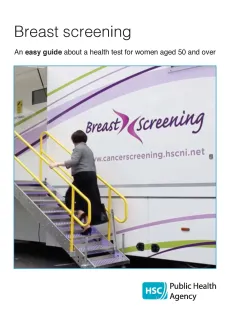 Cover of the booklet Breast screening: an easy guide