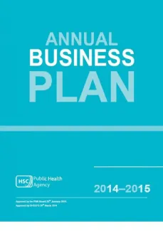 Public Health Agency Business plan 2014-2015
