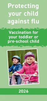Flu leaflet for pre-school children leaflet 