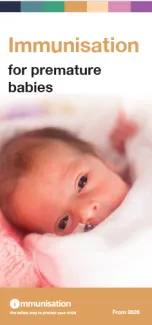 Cover image of leaflet on Immunisation for premature babies 
