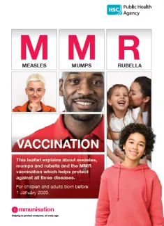MMR leaflet cover for adults and older children