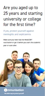 MenACWY cover featuring smiling young people