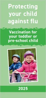 cover image of Protecting your child against flu pre-school leaflet 2025