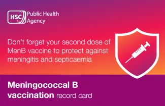 MenB vaccine record card