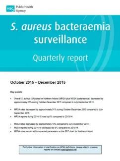 S. aureus surveillance quarterly report: October- December 2015