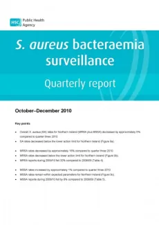 S. aureus bacteraemia surveillance quarterly report: October-December 2010