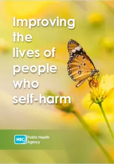 Cover of the leaflet Improving the lives of people who self-harm