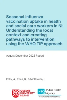 seasonal influenza vaccine uptake title page