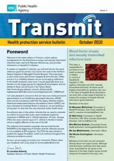 Transmit: Health protection service bulletin. 2010: Issue 4 