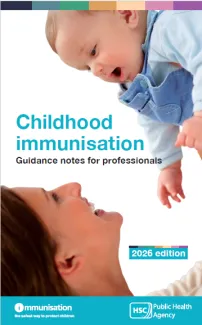 Cover image of guidance notes for professionals featuring mother holding up her baby boy