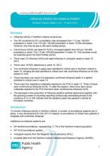 Influenza Weekly Surveillance Bulletin, Northern Ireland, Week 15 (9 - 15 April 2012)