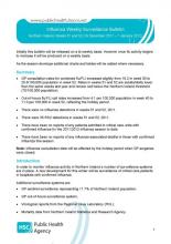 Influenza Weekly Surveillance Bulletin, Northern Ireland, Weeks 51 and 52 (19 December - 1 January 2012)
