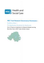 Research Governance Guidance Note 1