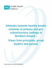 Attitudes towards healthy breaks schemes in primary and pre-school/nursery settings in Northern Ireland