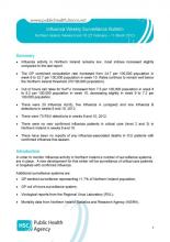 Influenza Weekly Surveillance Bulletin, Northern Ireland, Weeks 9 and 10 (27 February - 11 March 2012)
