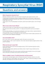 Front page of RSV factsheet