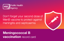 MenB vaccine record card