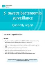 S. aureus surveillance quarterly report: July-September 2015