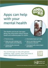 Image of Apps can help with your mental health poster