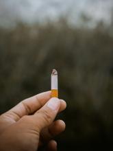 cigarette in hand