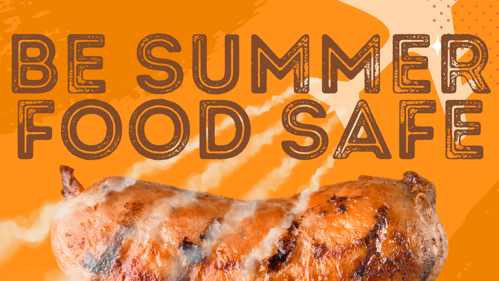 Graphic promoting summer food safety