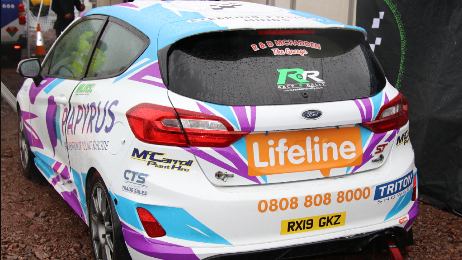 lifeline rally car number 