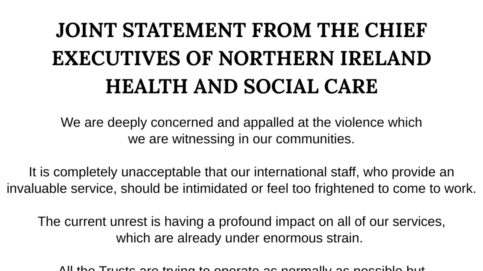 statement
