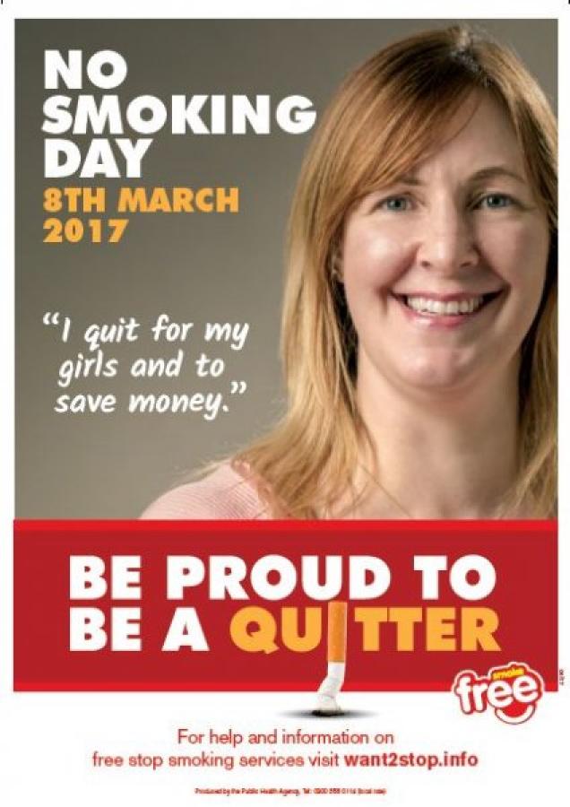 Proud Quitters-Smokers urged to quit on No Smoking Day