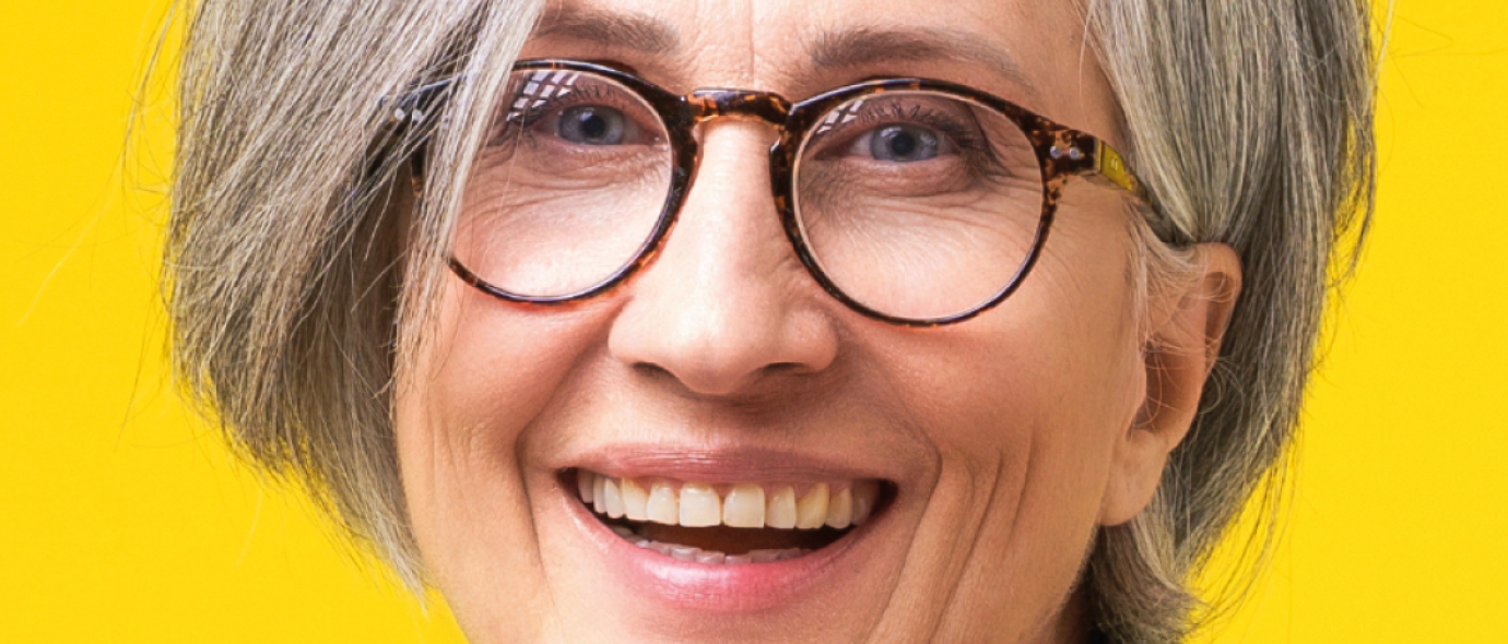 woman in glasses world aids day campaign